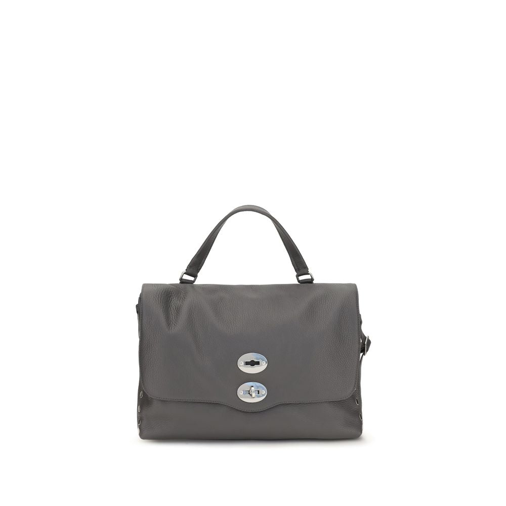 Zanellato Gray Calf Leather Handbag