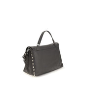 Zanellato Gray Calf Leather Handbag