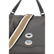 Zanellato Gray Calf Leather Handbag