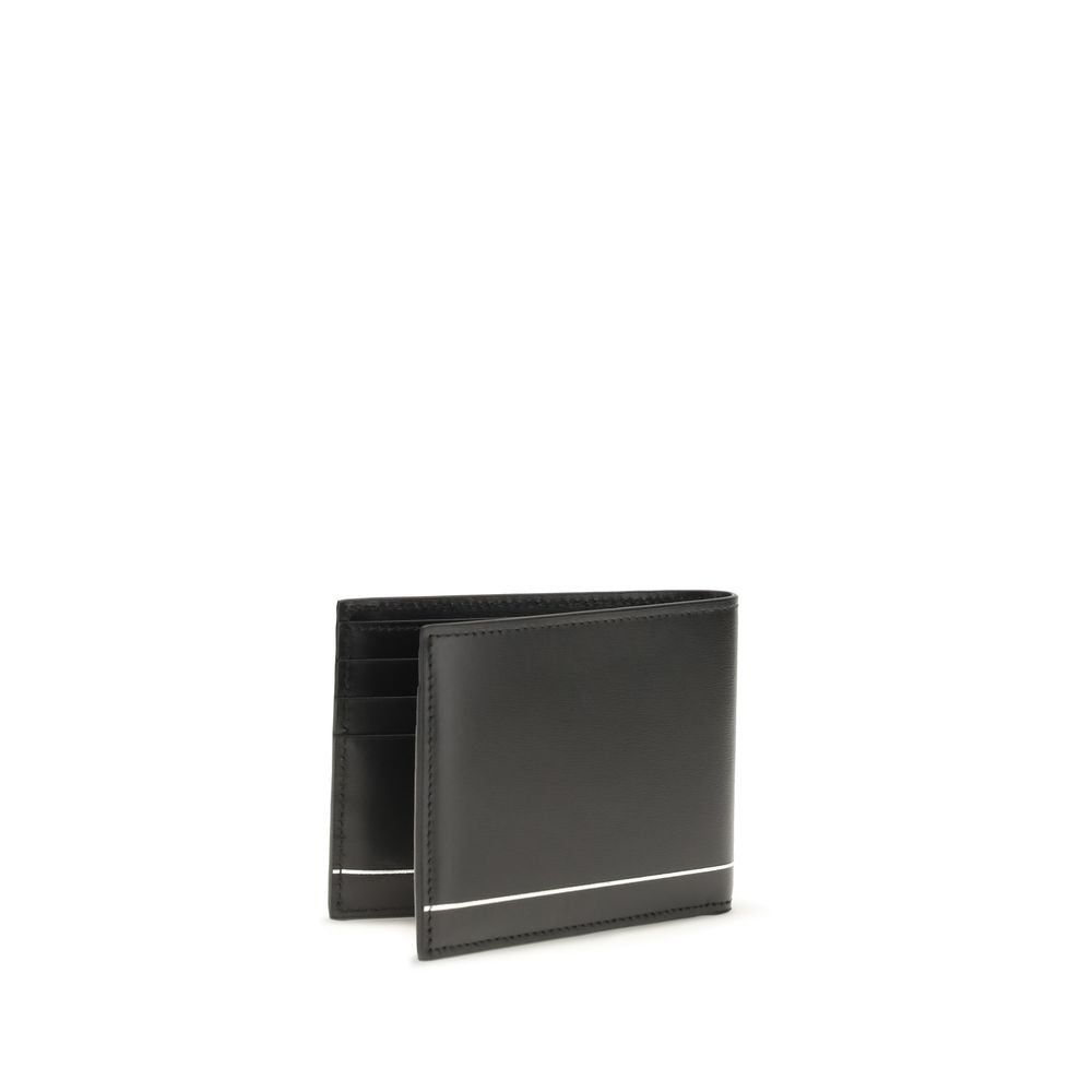 Ferragamo Black Calf Leather Bifold Wallet
