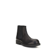 MM6 Black Calf Leather Chelsea Boots
