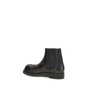 MM6 Black Calf Leather Chelsea Boots