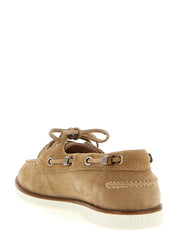 PINKO Beige Calfskin Moccasin