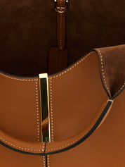 Tod's Brown Calfskin Mini Tote Bag
