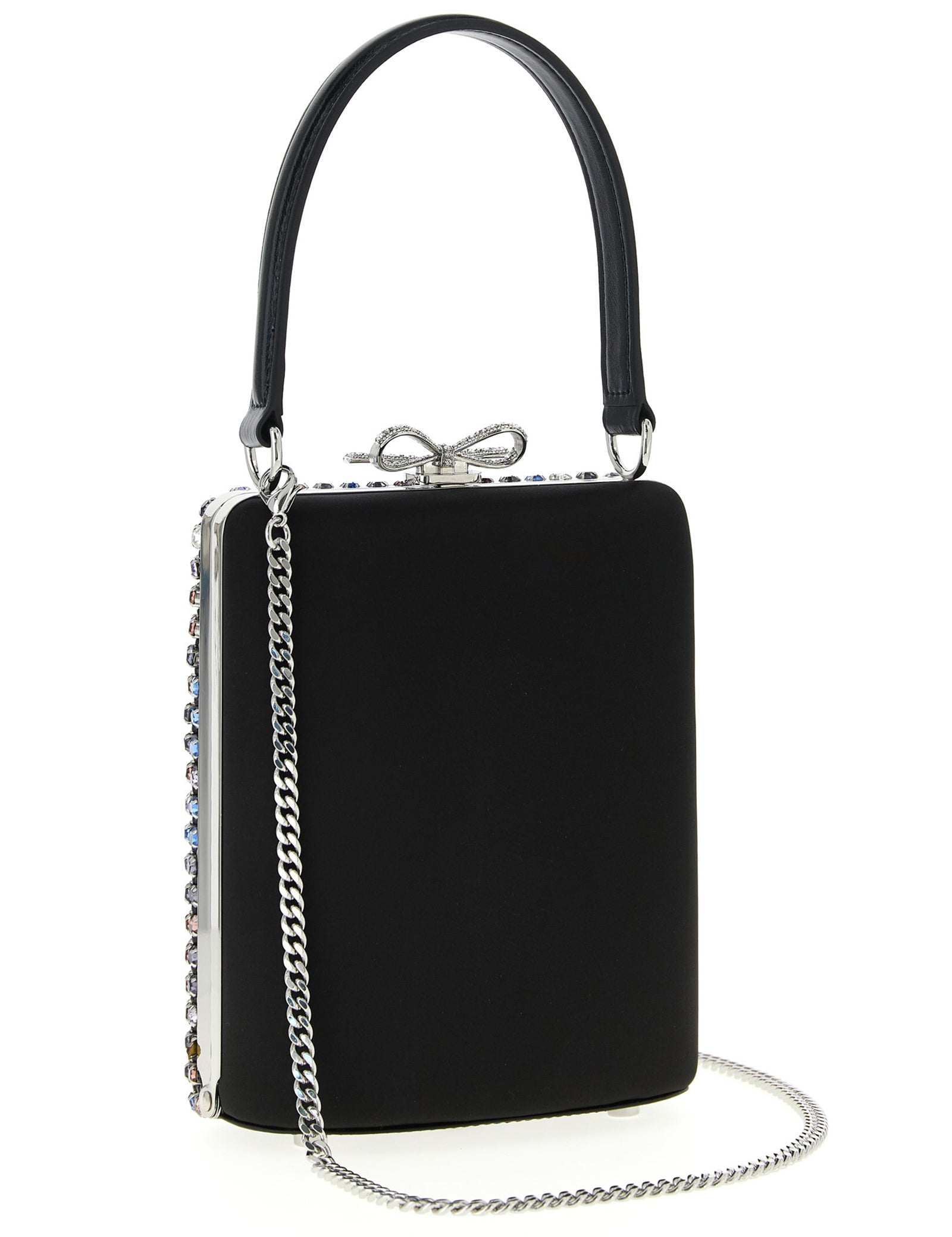 Self-Portrait Multicolor Polyester Mini Satin Handbag