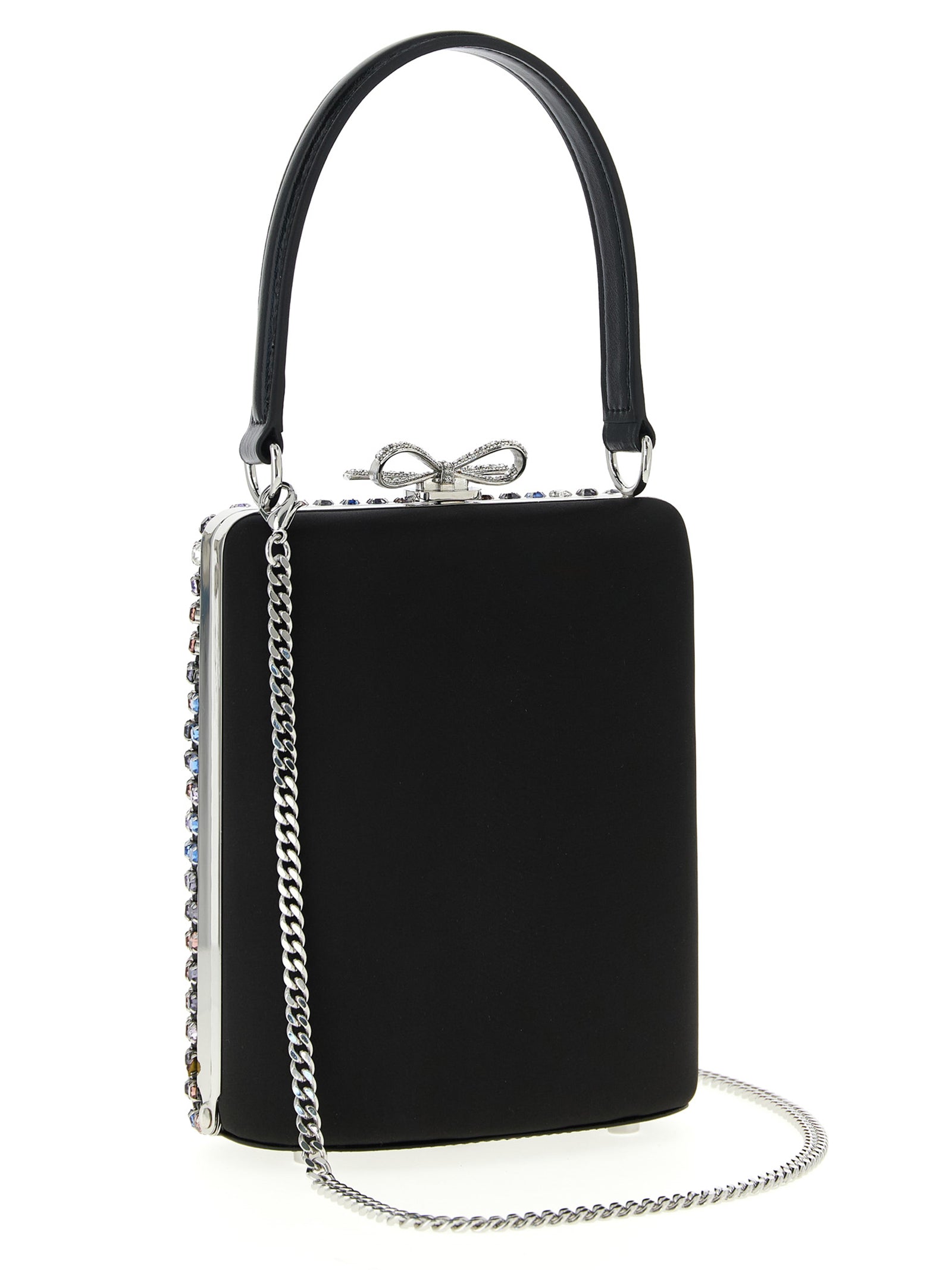 Self-Portrait Multicolor Polyester Mini Satin Handbag