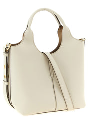 Tod's White Calfskin Mini Tote Bag