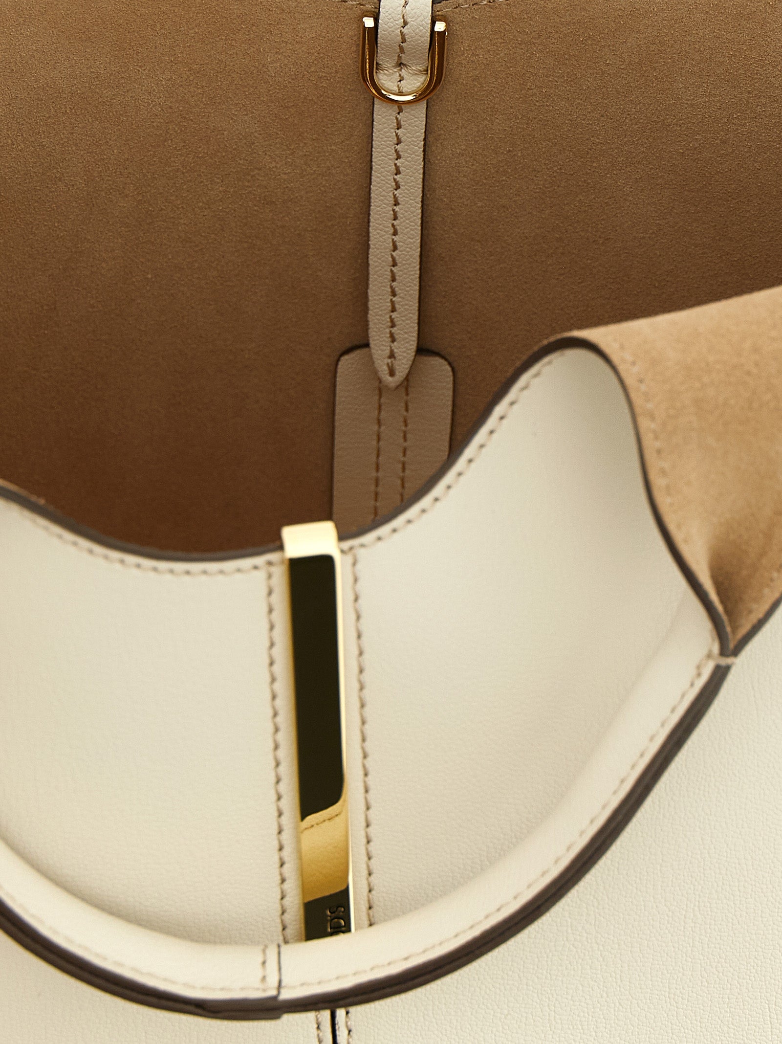 Tod's White Calfskin Mini Tote Bag