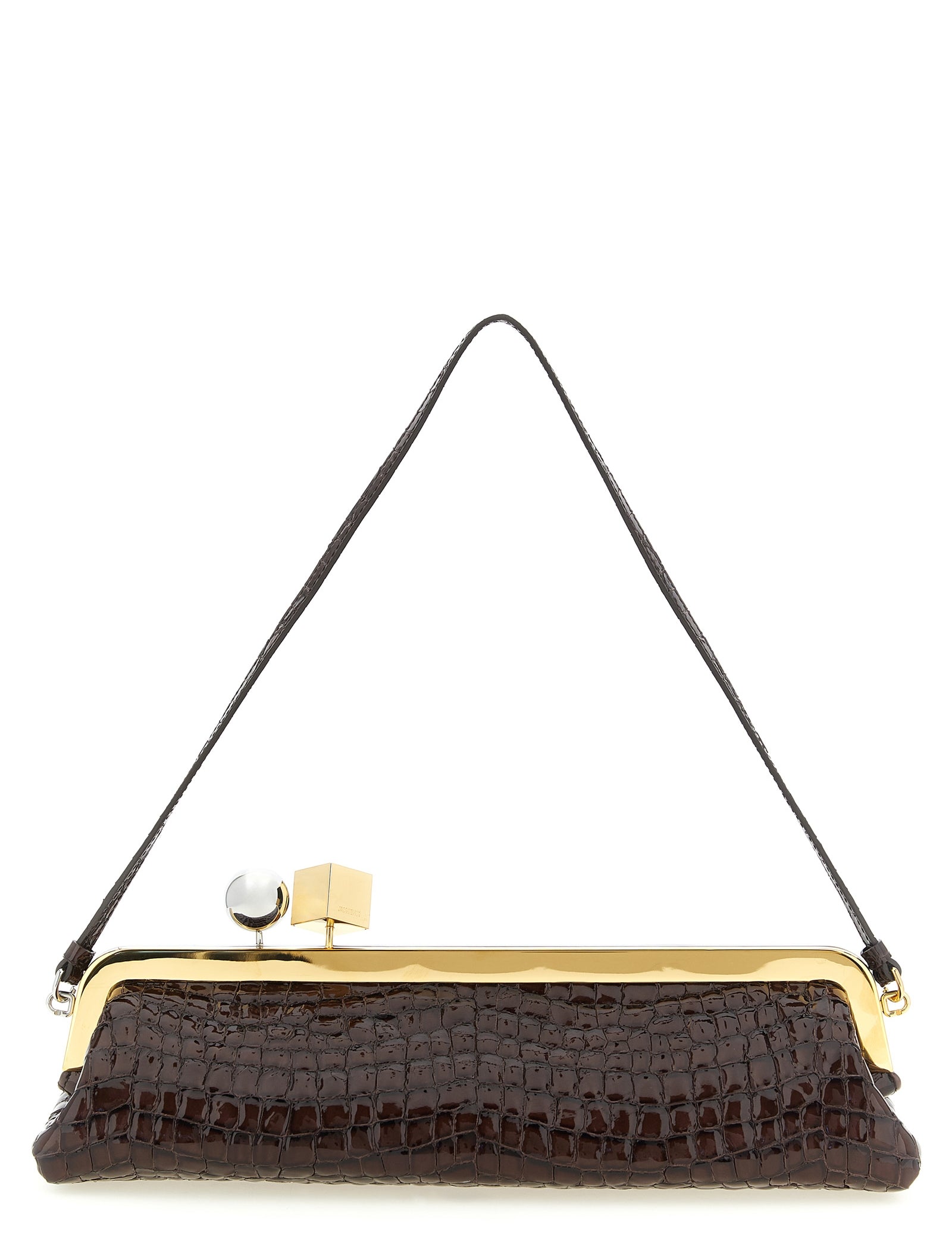 Jacquemus Brown Goatskin Clutch Bag