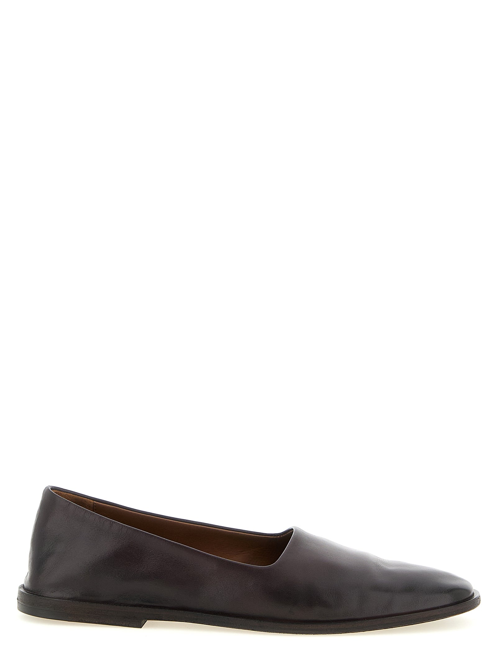 Marsell Brown Calfskin Ballet Flats