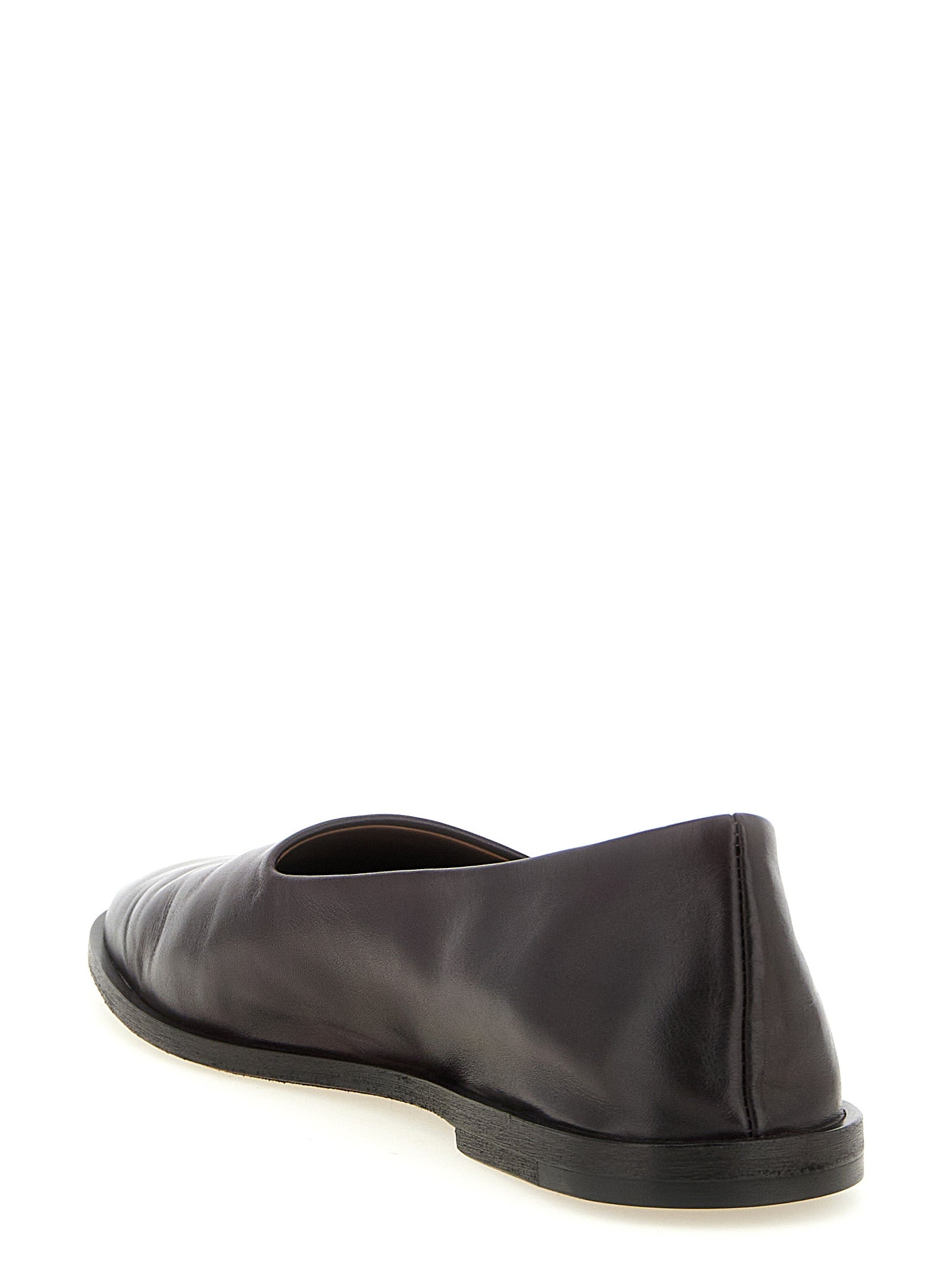 Marsell Brown Calfskin Ballet Flats