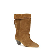 Isabel Marant Brown Calf Leather Flat Boots