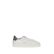 Golden Goose White Calf Leather Low Top Sneakers