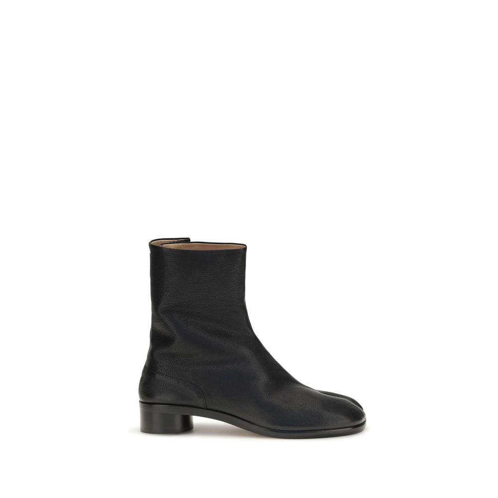 Maison Margiela Black Calf Leather Ankle Boots