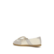 Maison Margiela Beige Calf Leather Ballet Flats