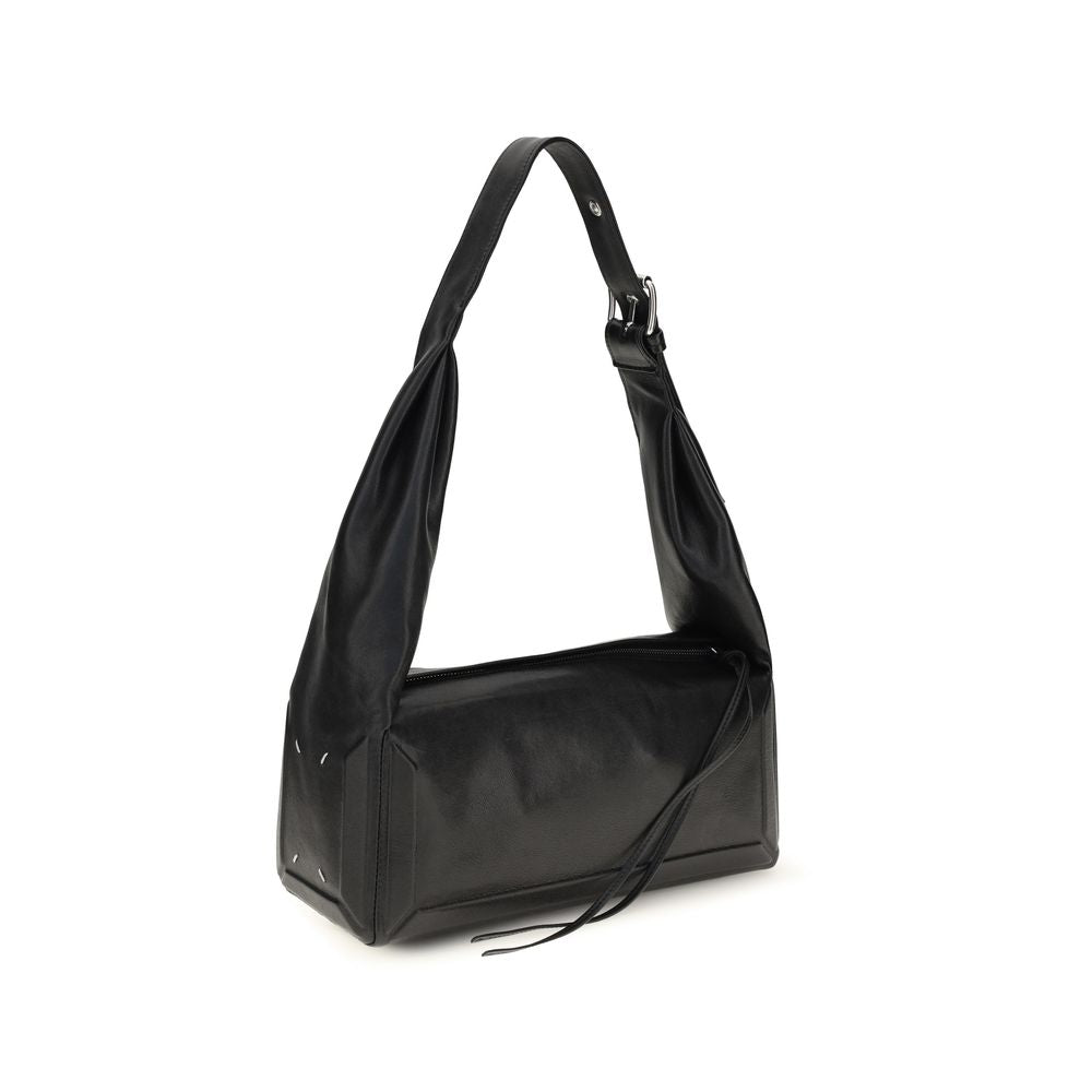 Maison Margiela Black Sheepskin Leather Shoulder Bag