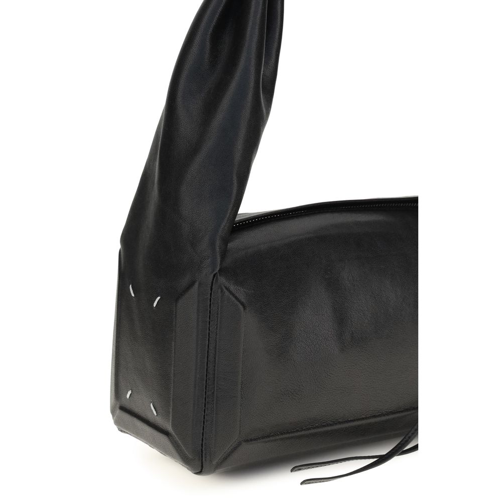 Maison Margiela Black Sheepskin Leather Shoulder Bag