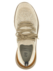 Brunello Cucinelli Beige Cotton Low Top Sneakers