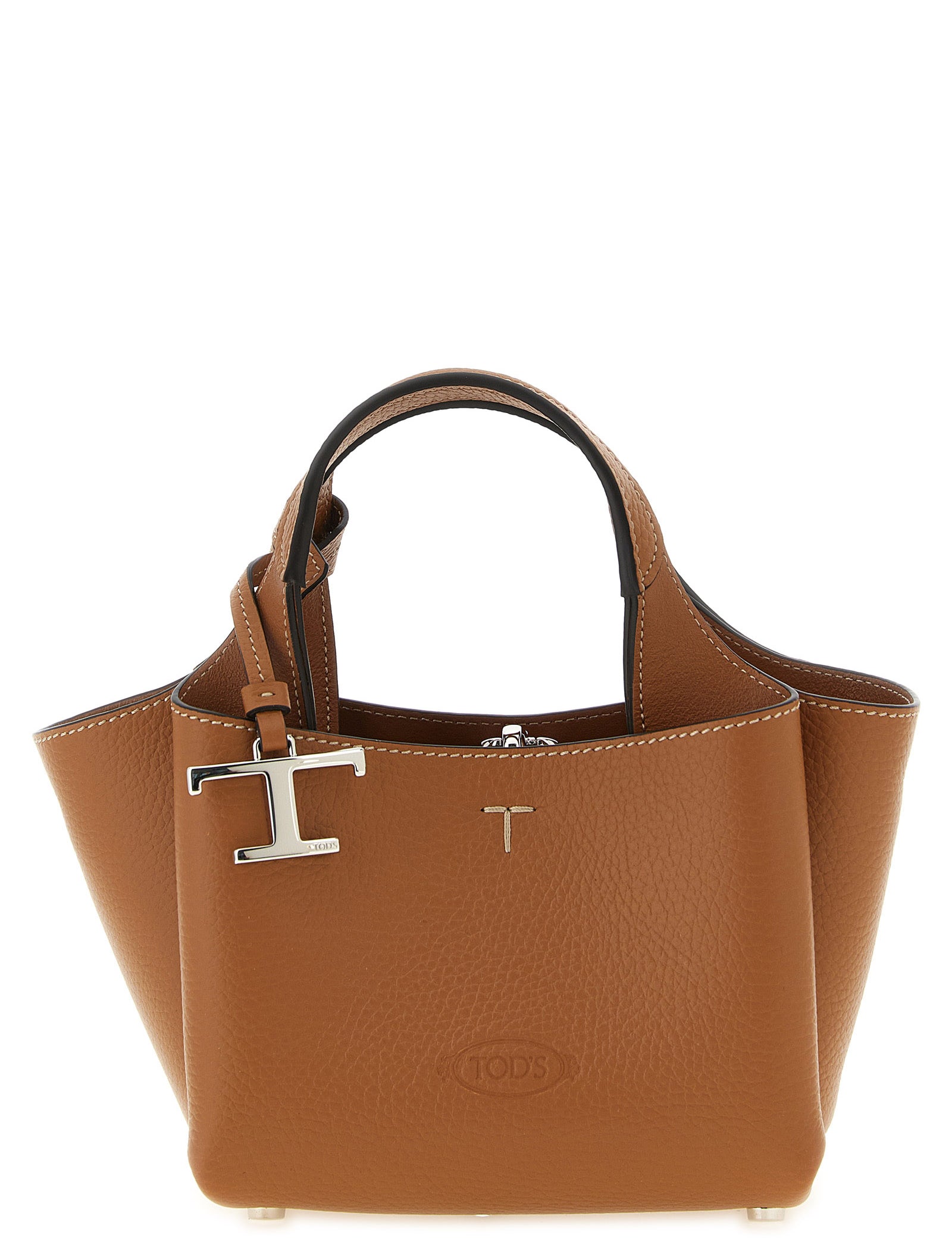 Tod's Brown Calfskin Micro Handbag