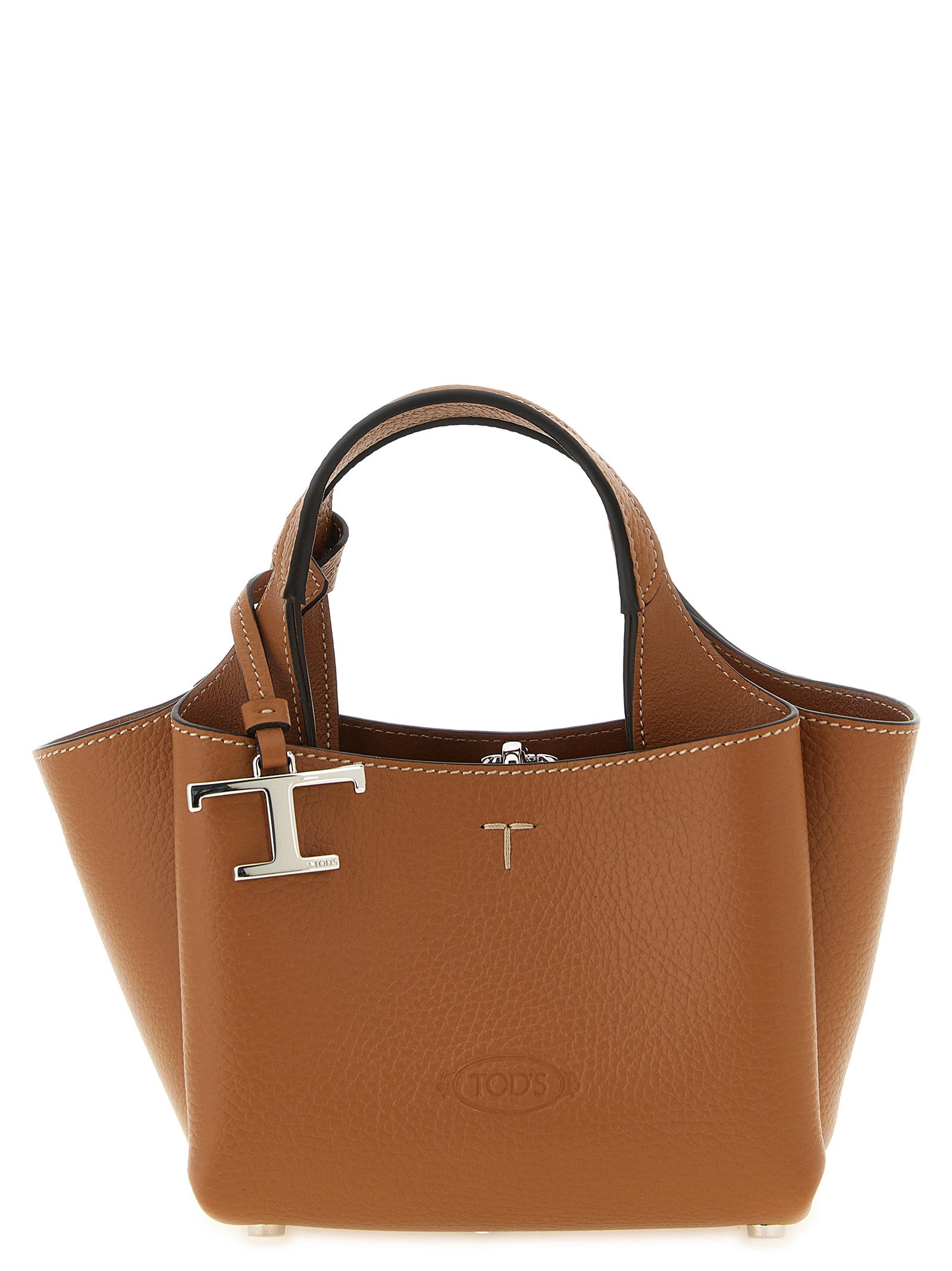 Tod's Brown Calfskin Micro Handbag