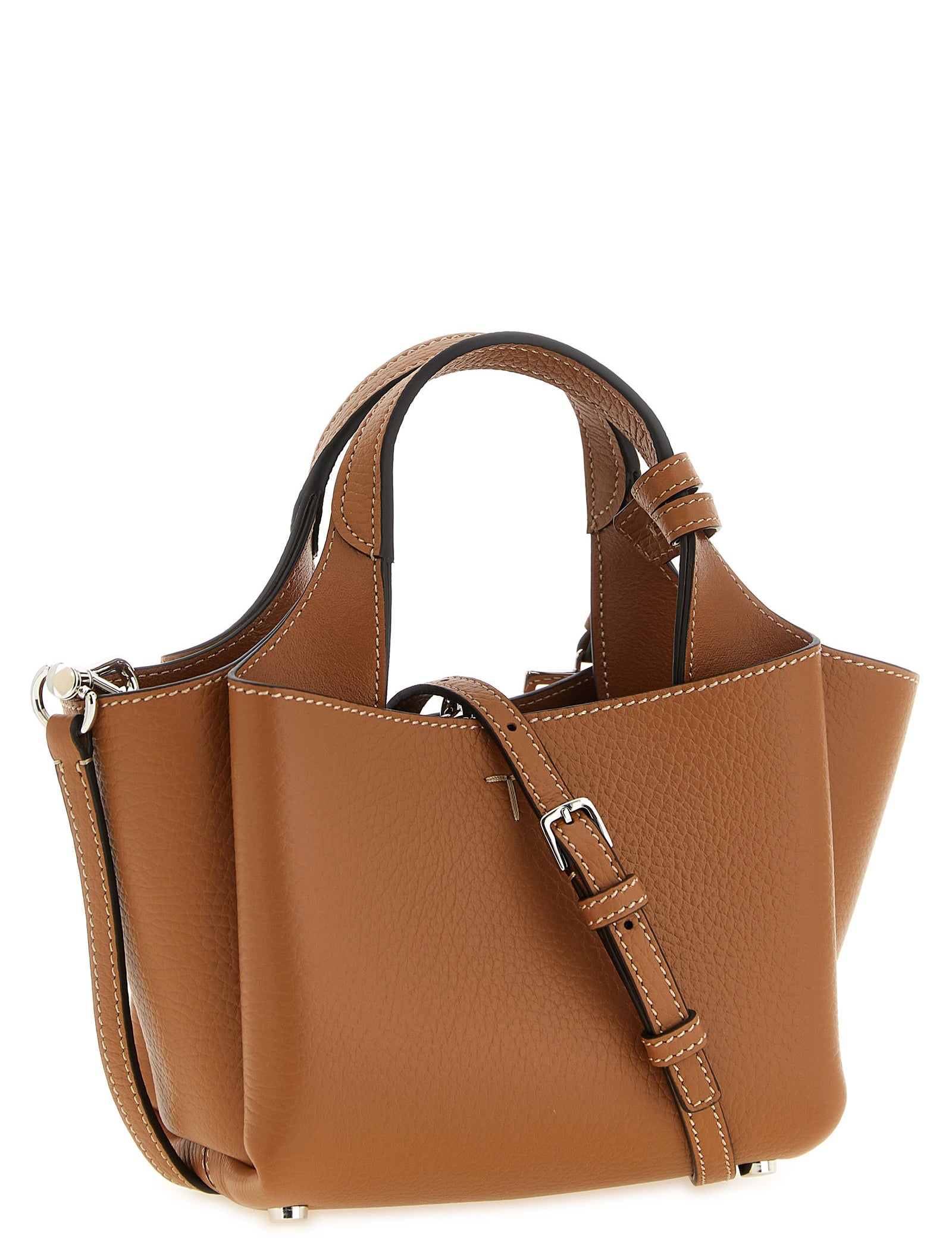 Tod's Brown Calfskin Micro Handbag