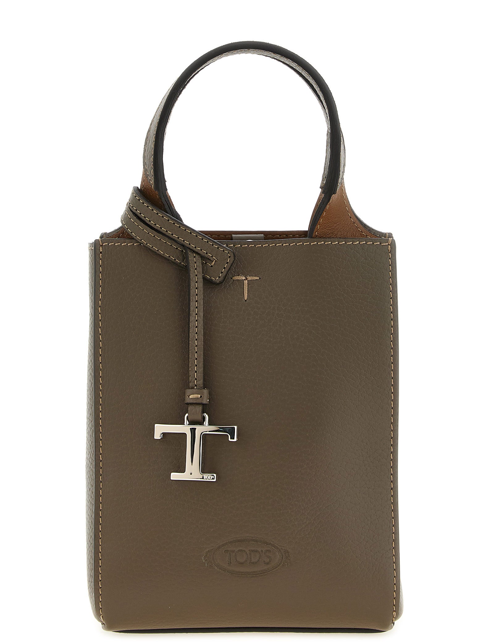 Tod's Olive Green Calfskin Micro Handbag