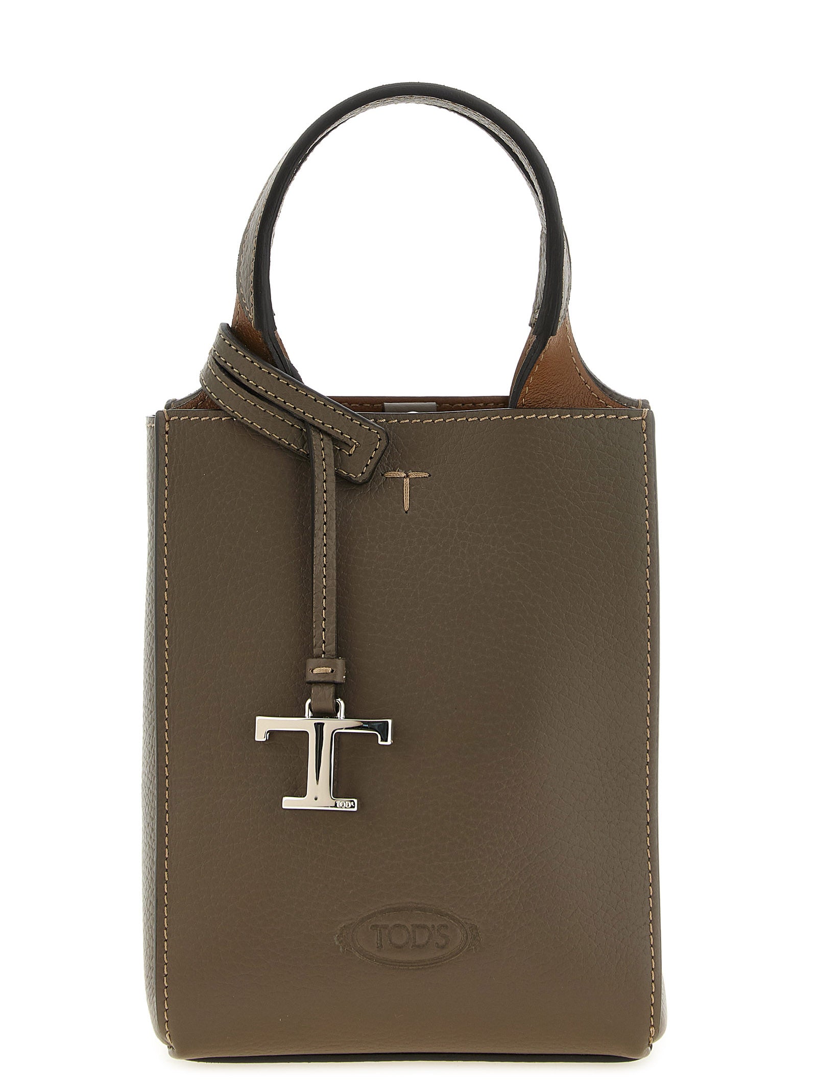 Tod's Olive Green Calfskin Micro Handbag