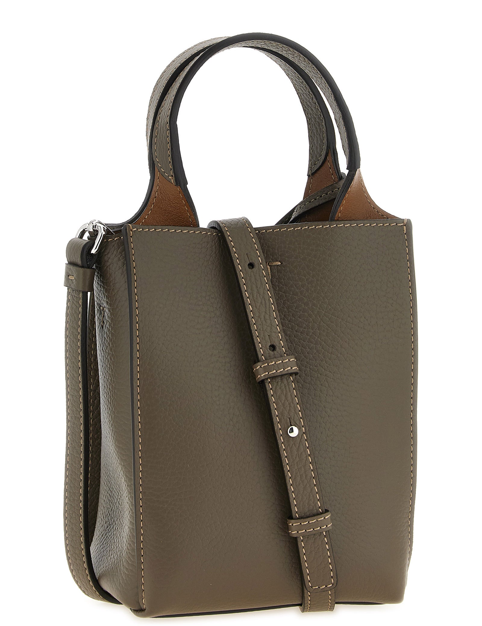 Tod's Olive Green Calfskin Micro Handbag
