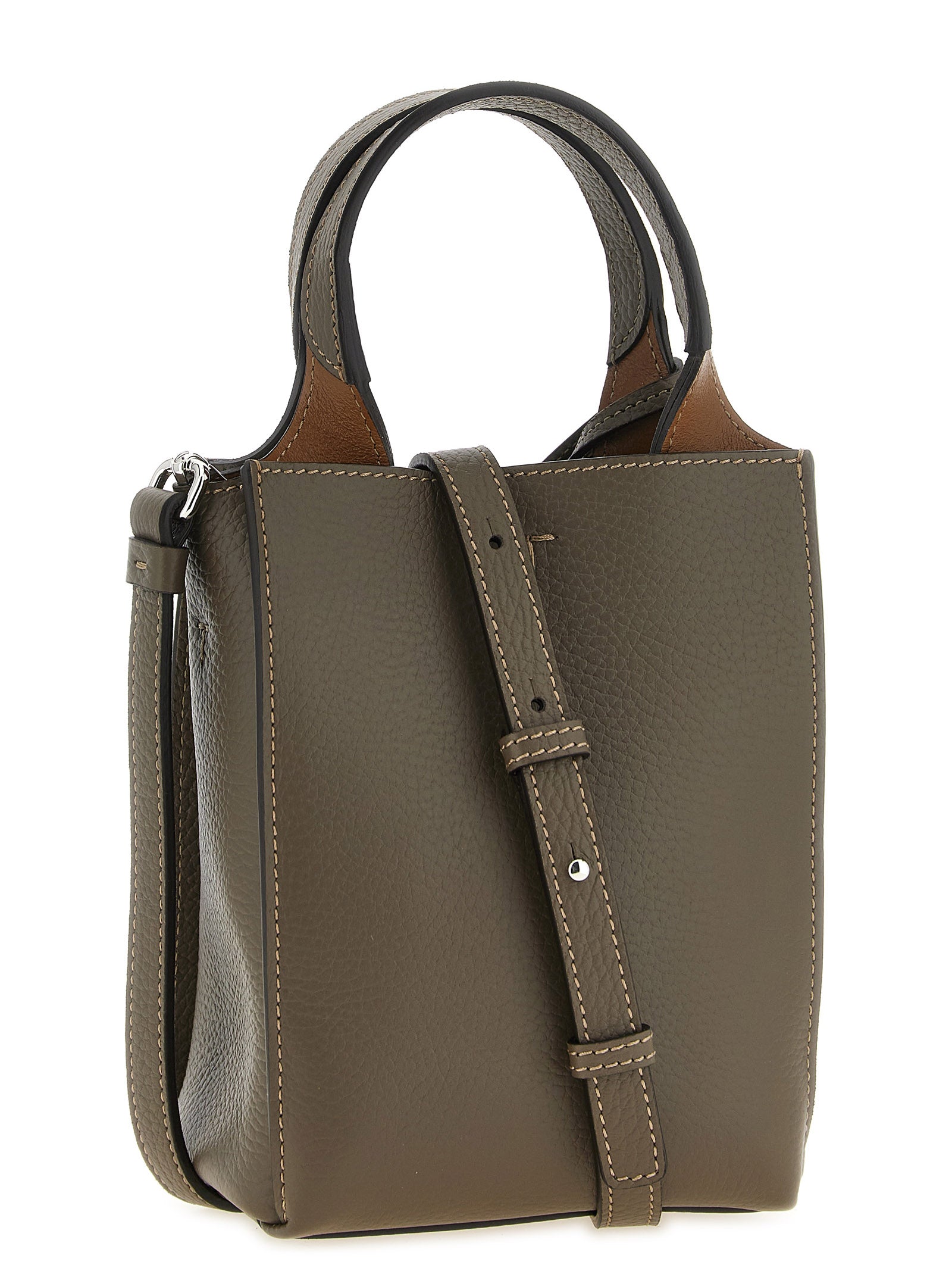 Tod's Olive Green Calfskin Micro Handbag