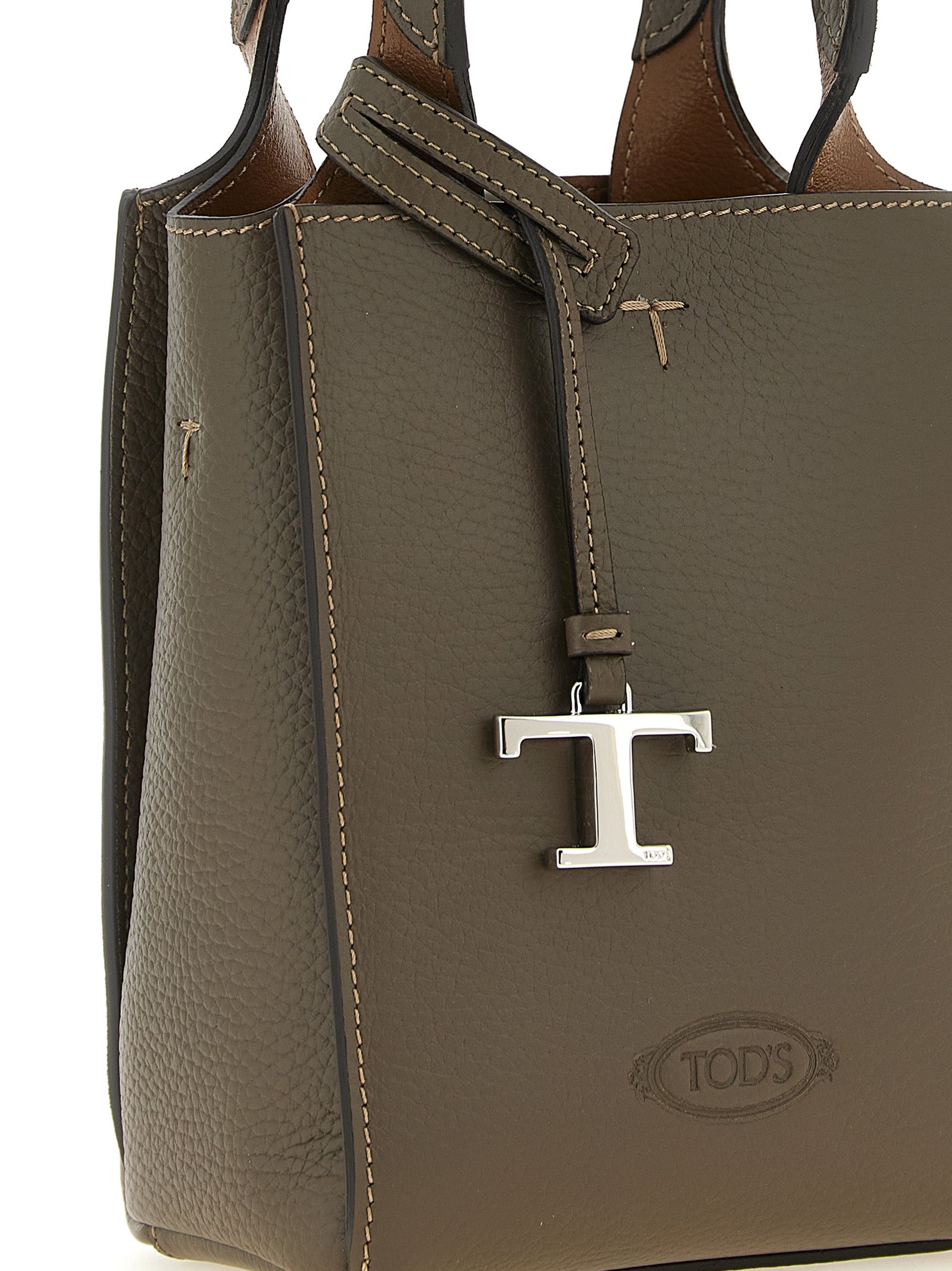 Tod's Olive Green Calfskin Micro Handbag