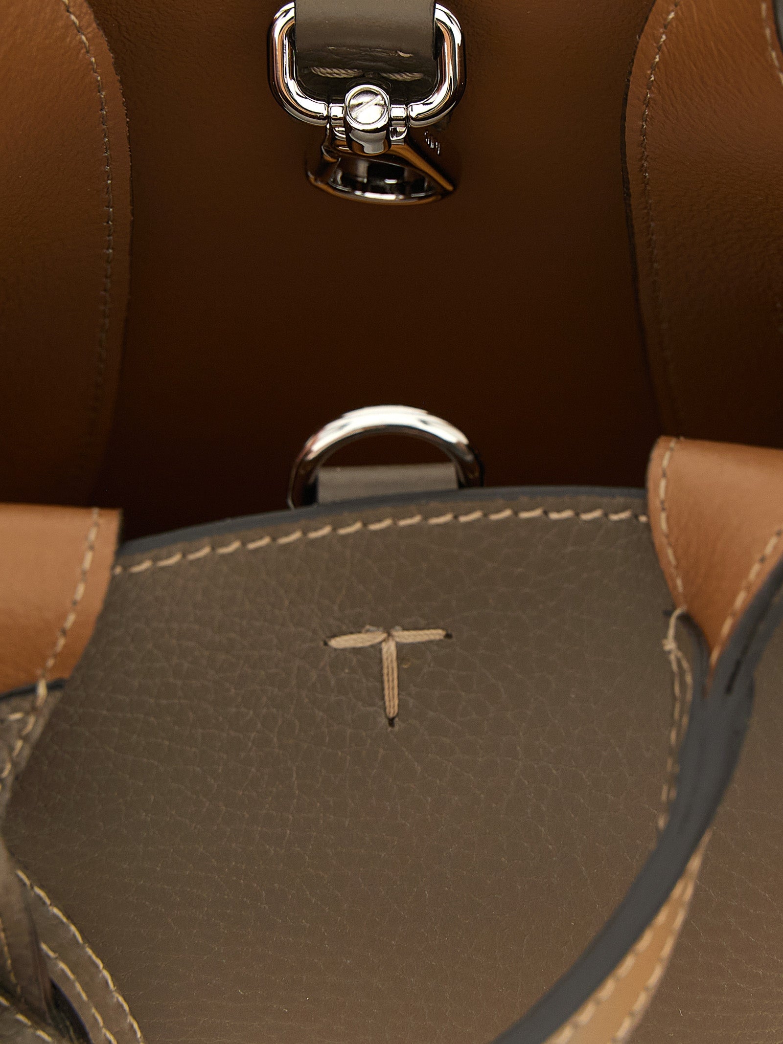 Tod's Olive Green Calfskin Micro Handbag