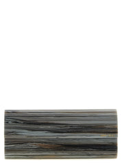 Jimmy Choo Gray Polyester Clutch Bag
