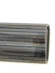 Jimmy Choo Gray Polyester Clutch Bag