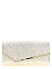 Jimmy Choo Gold Lamb Leather Clutch Bag