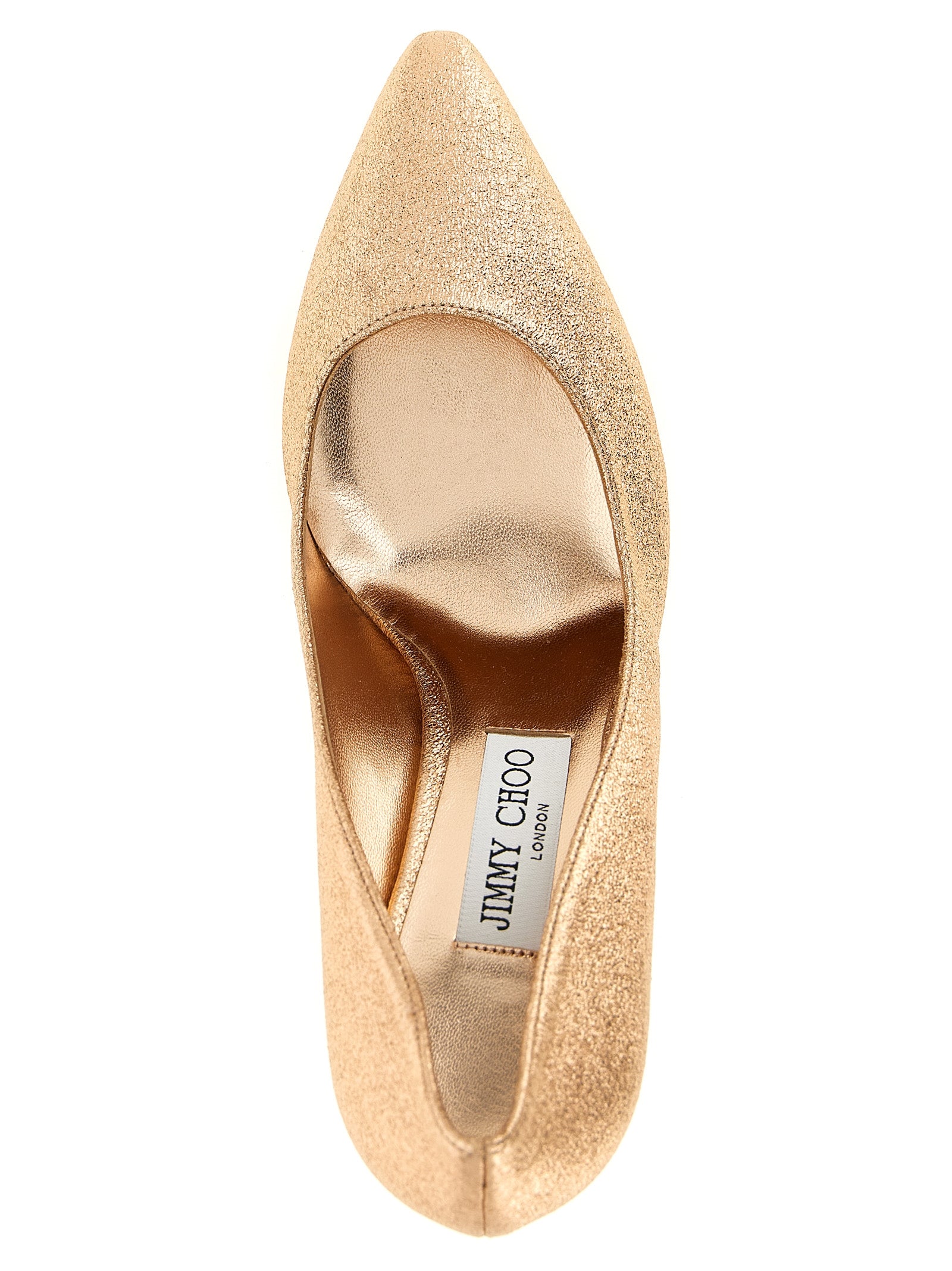 Jimmy Choo Pink Glitter Tencel High Heel Pumps