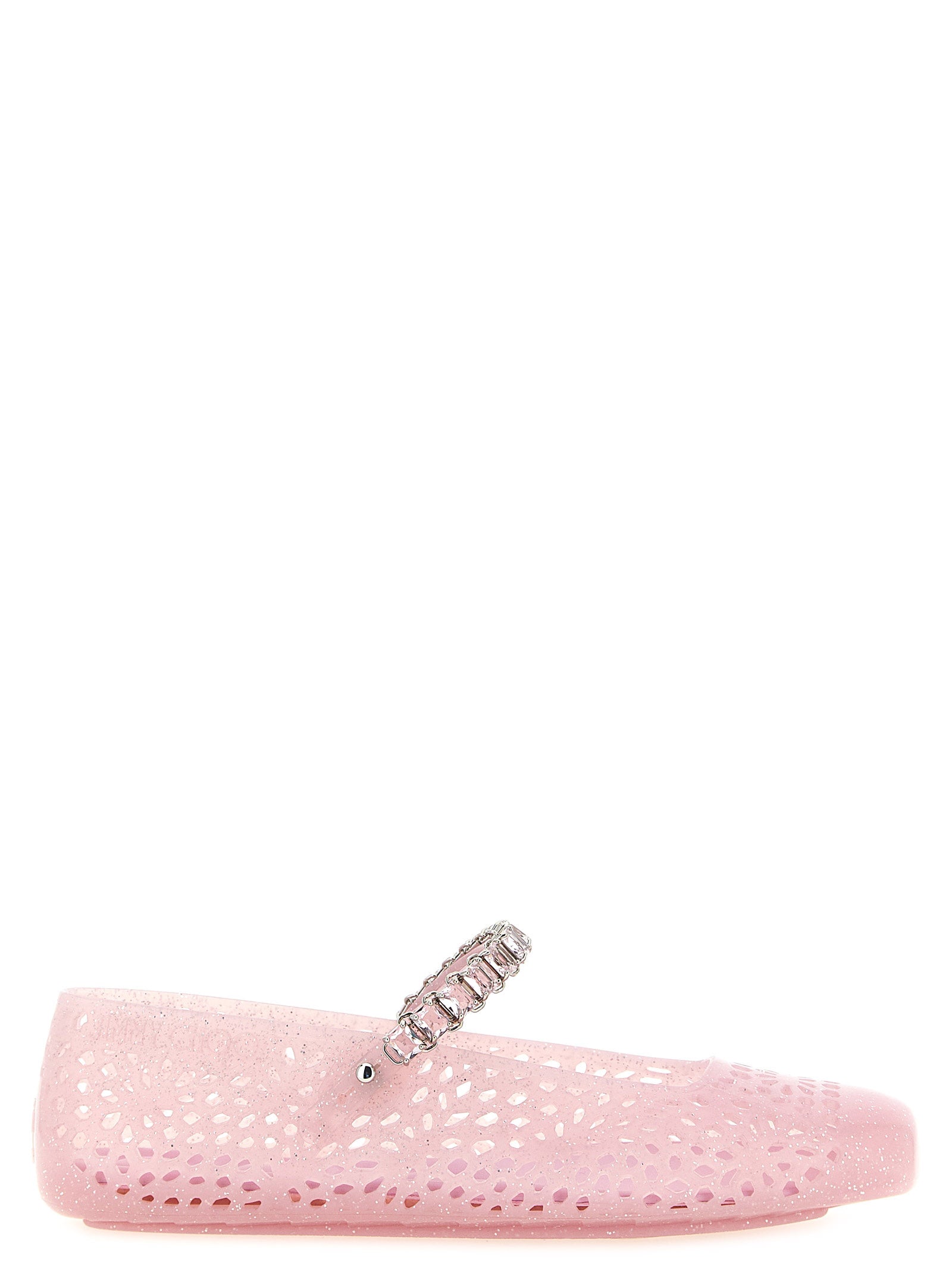 Jimmy Choo Pink TPU Ballet Flats