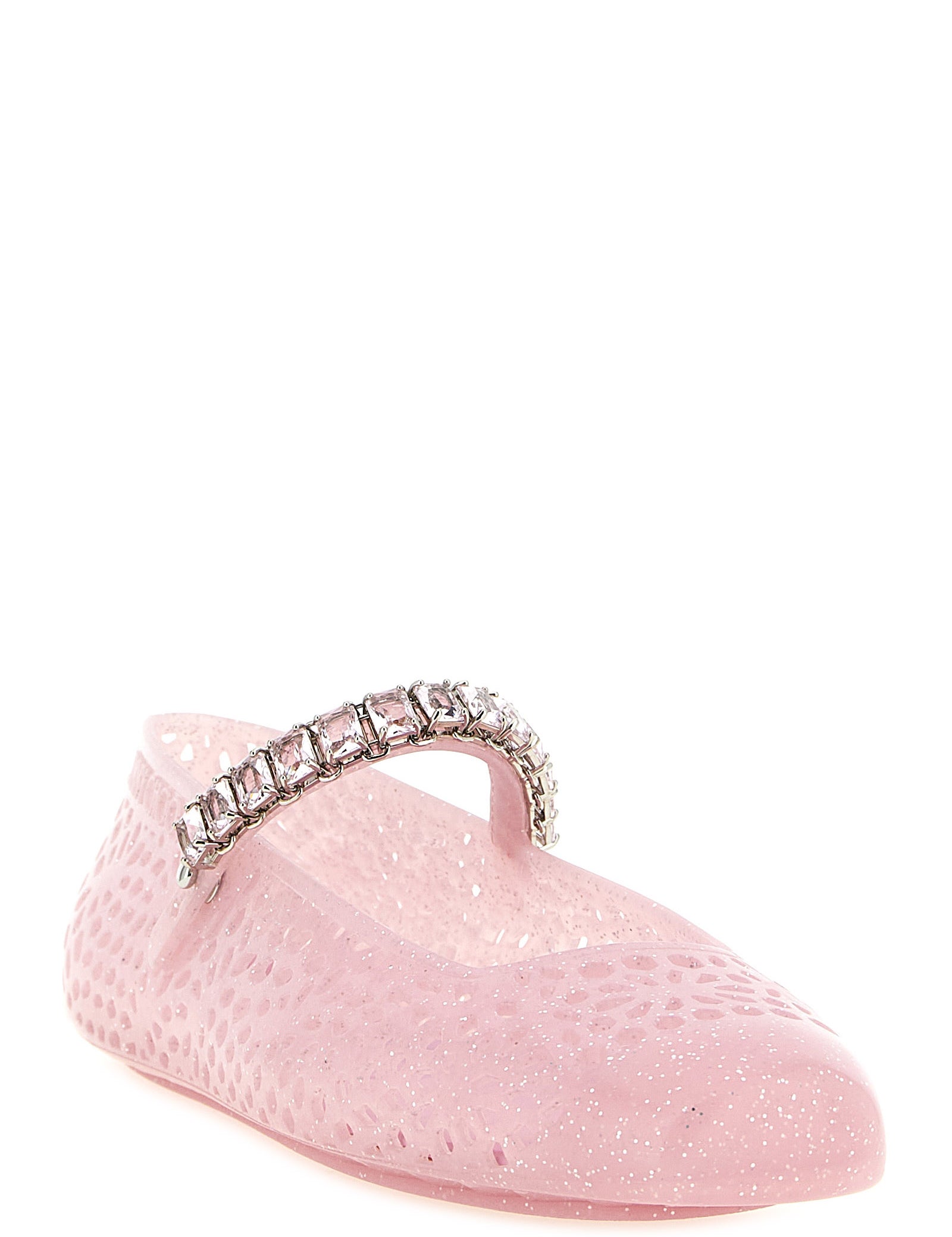 Jimmy Choo Pink TPU Ballet Flats