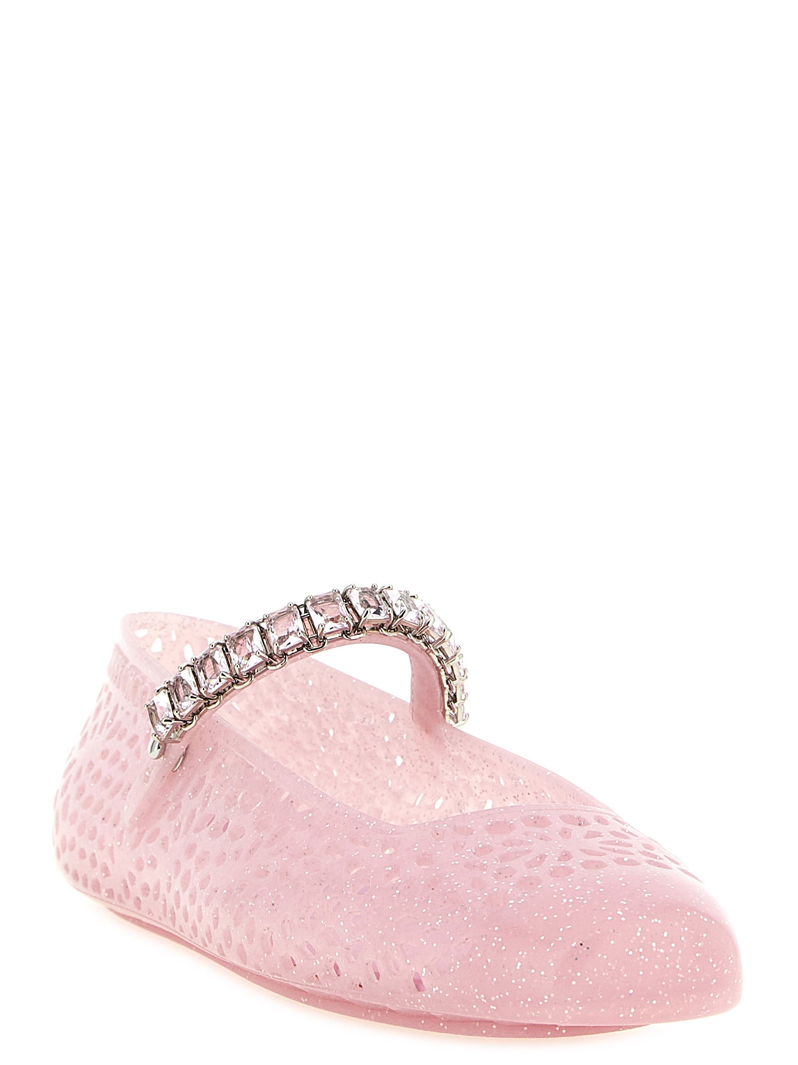 Jimmy Choo Pink TPU Ballet Flats