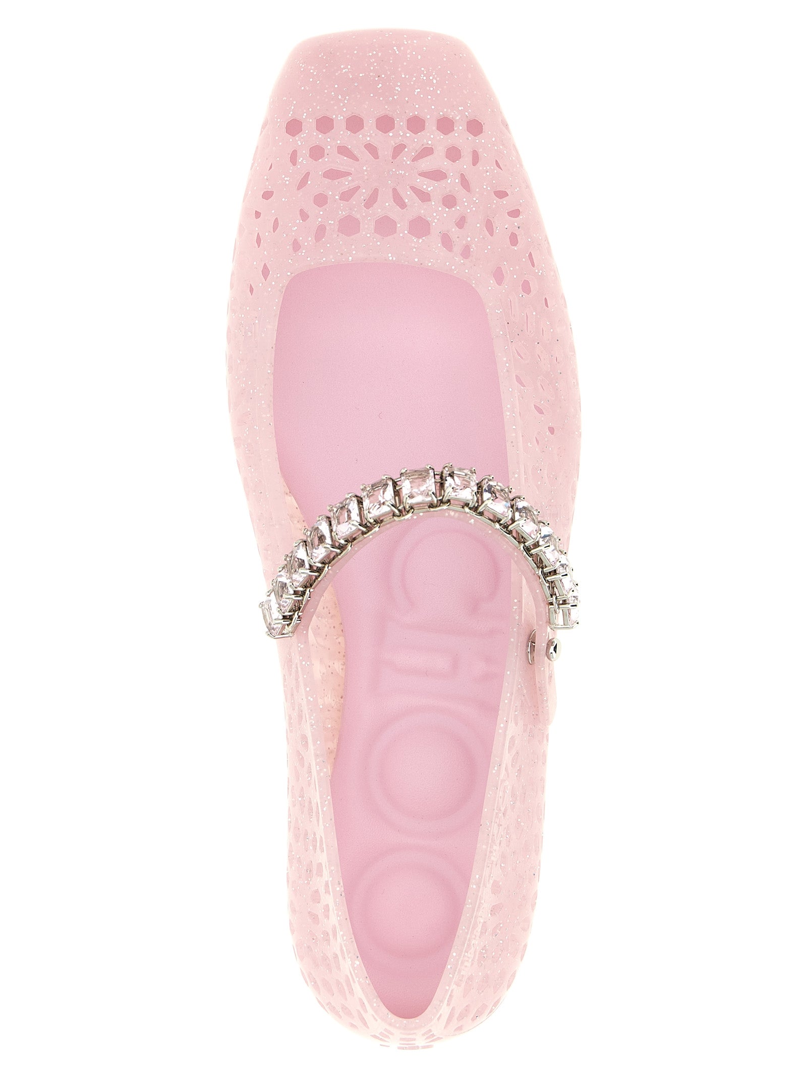 Jimmy Choo Pink TPU Ballet Flats