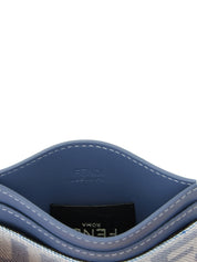 Fendi Blue Cotton Cardholder