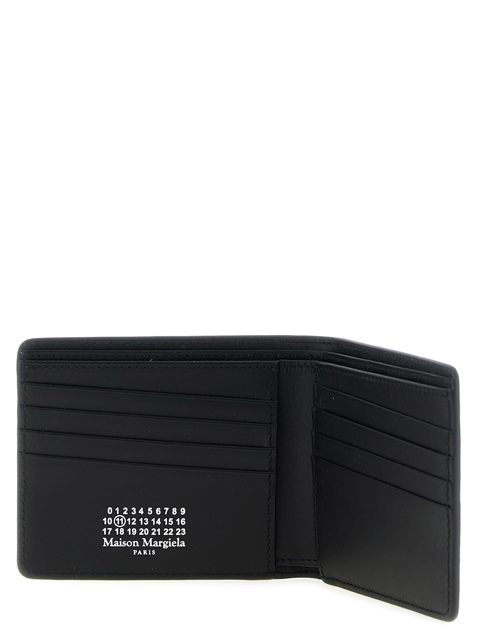 Maison Margiela Black Calfskin Folding Wallet