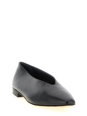 Jimmy Choo Black Leather Ballet Flats