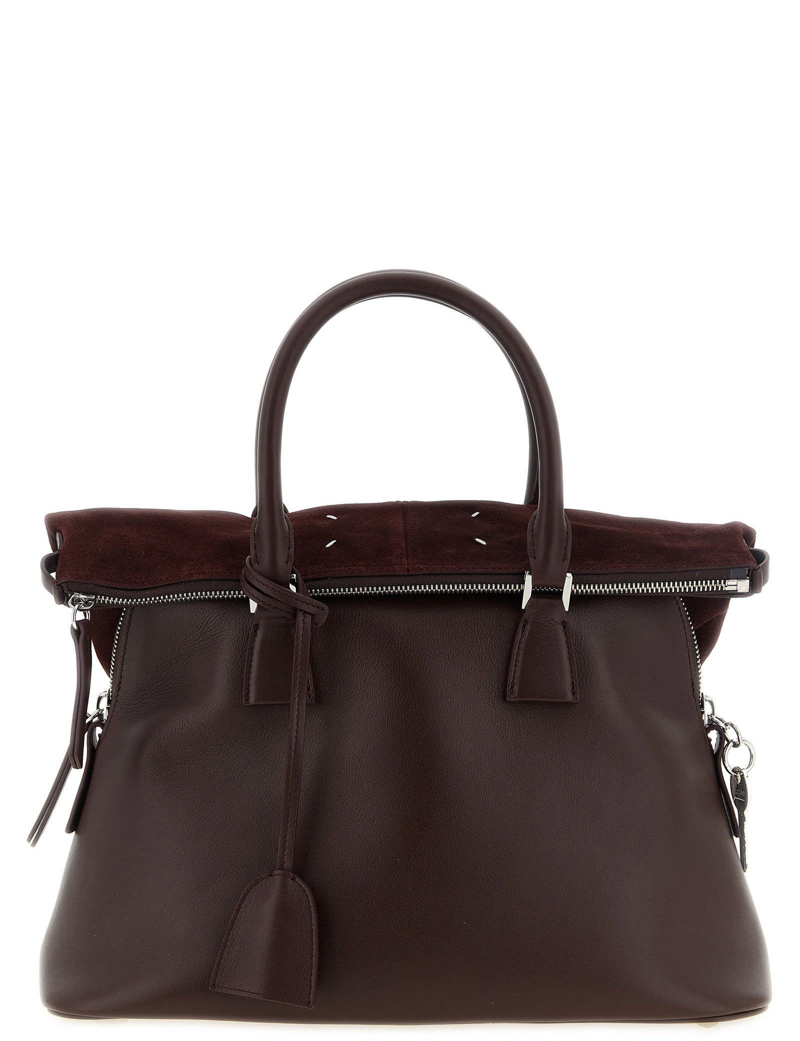Maison Margiela Bordeaux Calfskin Shoulder Bag