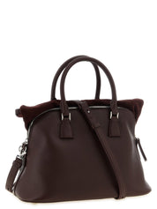 Maison Margiela Bordeaux Calfskin Shoulder Bag