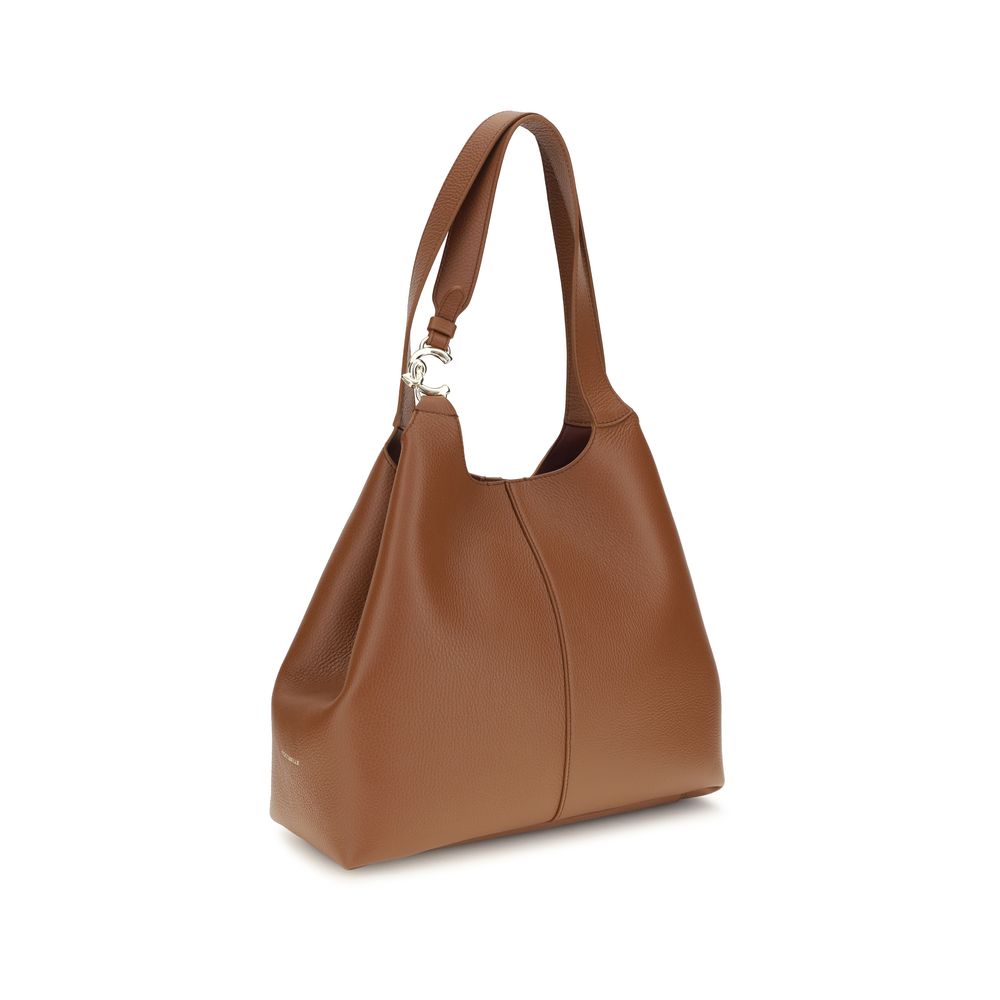 Coccinelle Brown Calf Leather Shoulder Bag