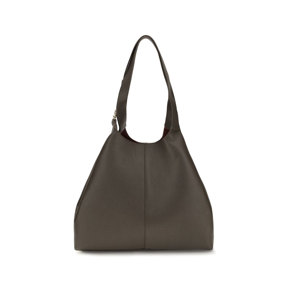 Coccinelle Brown Calf Leather Shoulder Bag