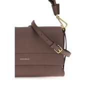 Coccinelle Brown Calf Leather Shoulder Bag