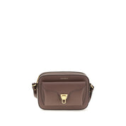 Coccinelle Brown Calf Leather Shoulder Bag