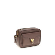 Coccinelle Brown Calf Leather Shoulder Bag