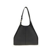 Coccinelle Black Calf Leather Shoulder Bag